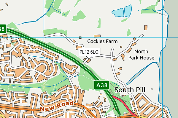 PL12 6LQ map - OS VectorMap District (Ordnance Survey) PL12 6LQ map - OS VectorMap District (Ordnance Survey)