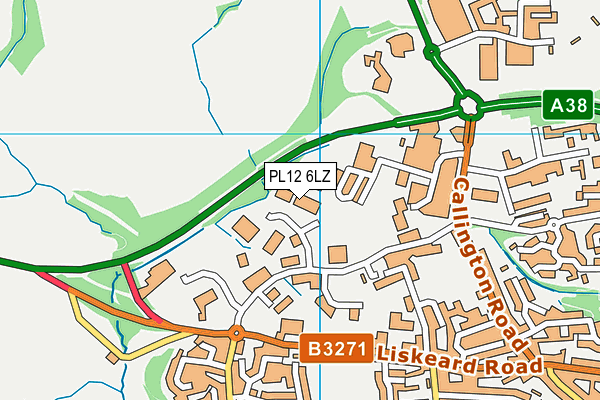 PL12 6LZ map - OS VectorMap District (Ordnance Survey) PL12 6LZ map - OS VectorMap District (Ordnance Survey)
