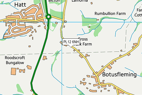 PL12 6NH map - OS VectorMap District (Ordnance Survey) PL12 6NH map - OS VectorMap District (Ordnance Survey)