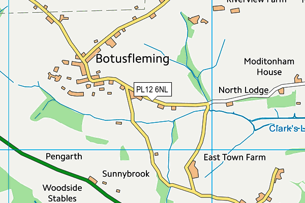 PL12 6NL map - OS VectorMap District (Ordnance Survey) PL12 6NL map - OS VectorMap District (Ordnance Survey)