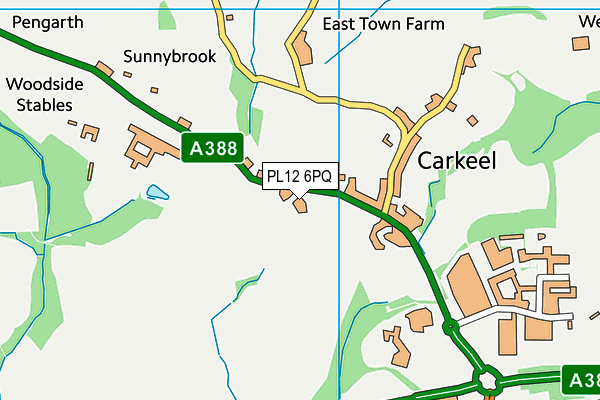 PL12 6PQ map - OS VectorMap District (Ordnance Survey) PL12 6PQ map - OS VectorMap District (Ordnance Survey)