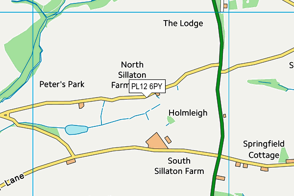 PL12 6PY map - OS VectorMap District (Ordnance Survey) PL12 6PY map - OS VectorMap District (Ordnance Survey)
