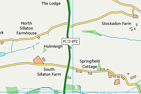 PL12 6PZ map - OS VectorMap District (Ordnance Survey) PL12 6PZ map - OS VectorMap District (Ordnance Survey)