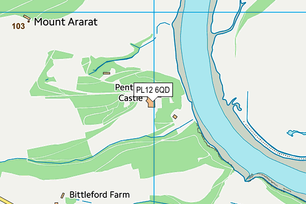 PL12 6QD map - OS VectorMap District (Ordnance Survey) PL12 6QD map - OS VectorMap District (Ordnance Survey)