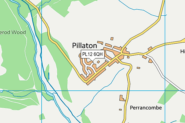 PL12 6QH map - OS VectorMap District (Ordnance Survey) PL12 6QH map - OS VectorMap District (Ordnance Survey)