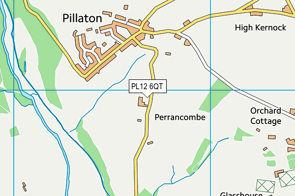 PL12 6QT map - OS VectorMap District (Ordnance Survey) PL12 6QT map - OS VectorMap District (Ordnance Survey)