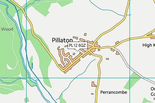 PL12 6QZ map - OS VectorMap District (Ordnance Survey) PL12 6QZ map - OS VectorMap District (Ordnance Survey)