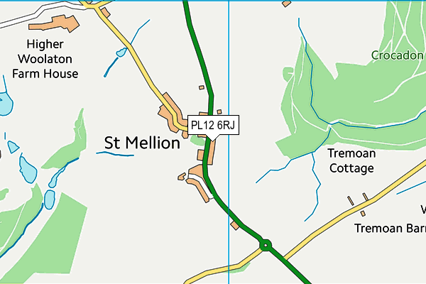PL12 6RJ map - OS VectorMap District (Ordnance Survey) PL12 6RJ map - OS VectorMap District (Ordnance Survey)