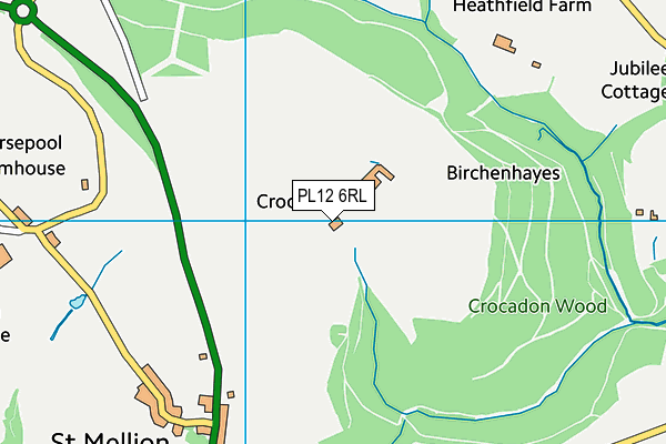 PL12 6RL map - OS VectorMap District (Ordnance Survey) PL12 6RL map - OS VectorMap District (Ordnance Survey)