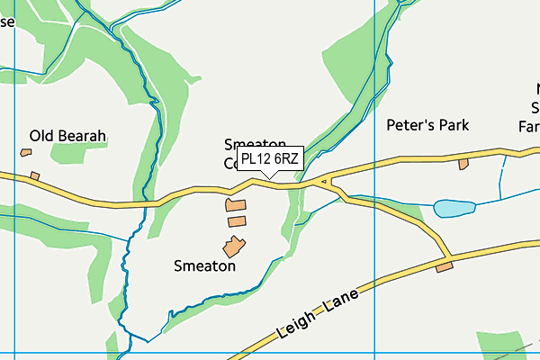 PL12 6RZ map - OS VectorMap District (Ordnance Survey) PL12 6RZ map - OS VectorMap District (Ordnance Survey)