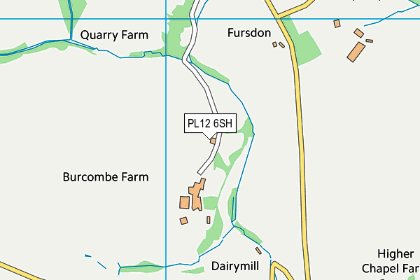 PL12 6SH map - OS VectorMap District (Ordnance Survey) PL12 6SH map - OS VectorMap District (Ordnance Survey)