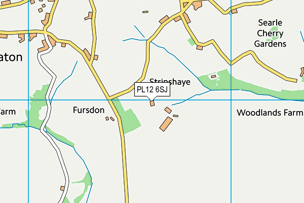 PL12 6SJ map - OS VectorMap District (Ordnance Survey) PL12 6SJ map - OS VectorMap District (Ordnance Survey)