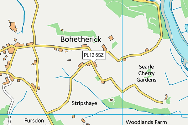 PL12 6SZ map - OS VectorMap District (Ordnance Survey) PL12 6SZ map - OS VectorMap District (Ordnance Survey)