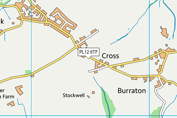 PL12 6TF map - OS VectorMap District (Ordnance Survey) PL12 6TF map - OS VectorMap District (Ordnance Survey)