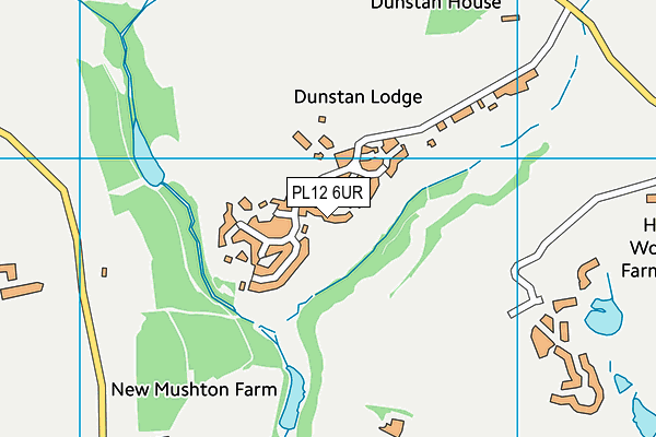 PL12 6UR map - OS VectorMap District (Ordnance Survey) PL12 6UR map - OS VectorMap District (Ordnance Survey)