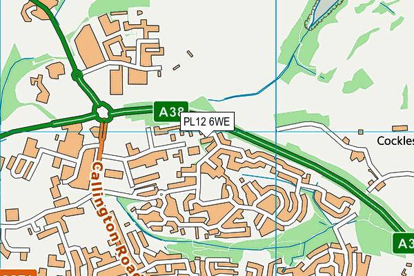 PL12 6WE map - OS VectorMap District (Ordnance Survey) PL12 6WE map - OS VectorMap District (Ordnance Survey)