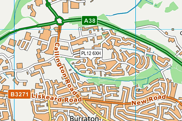 PL12 6XH map - OS VectorMap District (Ordnance Survey) PL12 6XH map - OS VectorMap District (Ordnance Survey)