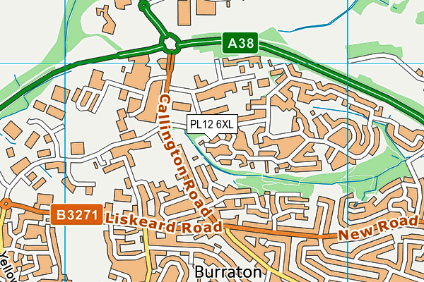 PL12 6XL map - OS VectorMap District (Ordnance Survey) PL12 6XL map - OS VectorMap District (Ordnance Survey)