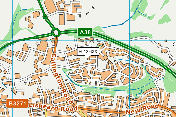 PL12 6XX map - OS VectorMap District (Ordnance Survey) PL12 6XX map - OS VectorMap District (Ordnance Survey)