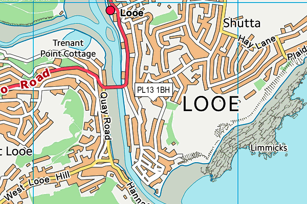 PL13 1BH map - OS VectorMap District (Ordnance Survey) PL13 1BH map - OS VectorMap District (Ordnance Survey)