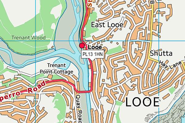 PL13 1HN map - OS VectorMap District (Ordnance Survey) PL13 1HN map - OS VectorMap District (Ordnance Survey)