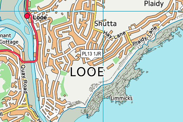 PL13 1JR map - OS VectorMap District (Ordnance Survey)