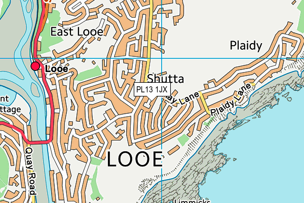 PL13 1JX map - OS VectorMap District (Ordnance Survey) PL13 1JX map - OS VectorMap District (Ordnance Survey)