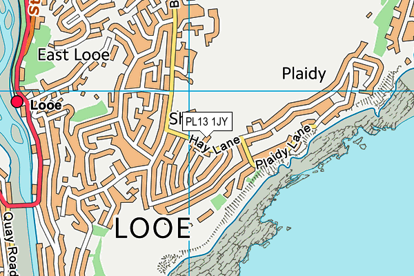 PL13 1JY map - OS VectorMap District (Ordnance Survey) PL13 1JY map - OS VectorMap District (Ordnance Survey)