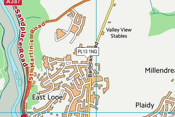 PL13 1NQ map - OS VectorMap District (Ordnance Survey)