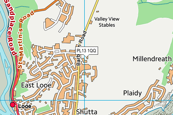 PL13 1QQ map - OS VectorMap District (Ordnance Survey) PL13 1QQ map - OS VectorMap District (Ordnance Survey)
