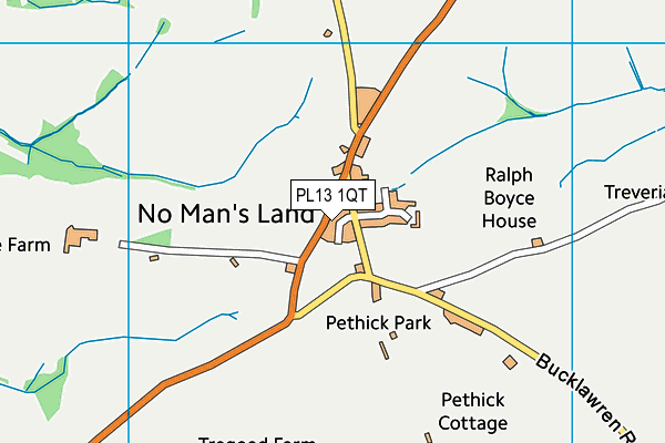 PL13 1QT map - OS VectorMap District (Ordnance Survey) PL13 1QT map - OS VectorMap District (Ordnance Survey)