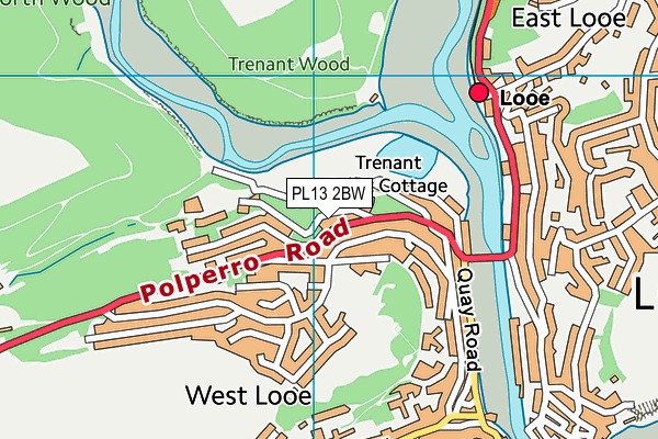 PL13 2BW map - OS VectorMap District (Ordnance Survey) PL13 2BW map - OS VectorMap District (Ordnance Survey)