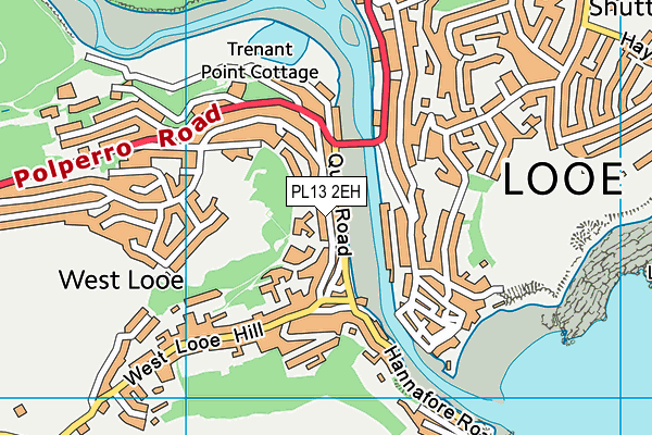 PL13 2EH map - OS VectorMap District (Ordnance Survey)