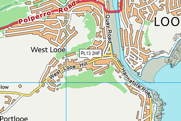 PL13 2HF map - OS VectorMap District (Ordnance Survey)