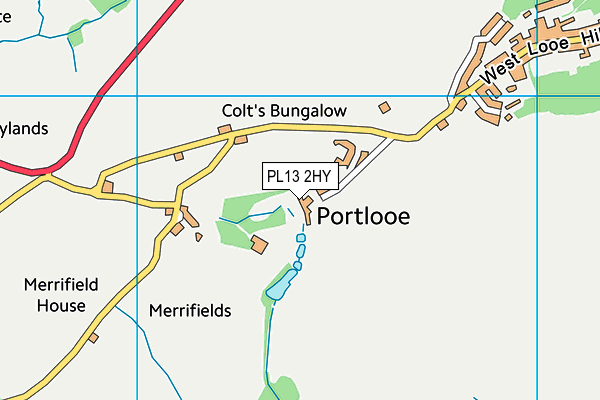 PL13 2HY map - OS VectorMap District (Ordnance Survey) PL13 2HY map - OS VectorMap District (Ordnance Survey)