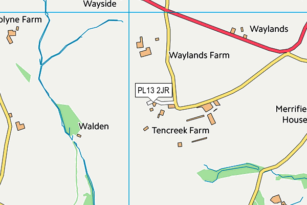 PL13 2JR map - OS VectorMap District (Ordnance Survey) PL13 2JR map - OS VectorMap District (Ordnance Survey)