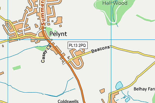 PL13 2PQ map - OS VectorMap District (Ordnance Survey) PL13 2PQ map - OS VectorMap District (Ordnance Survey)