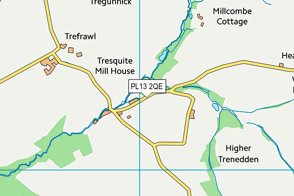 PL13 2QE map - OS VectorMap District (Ordnance Survey) PL13 2QE map - OS VectorMap District (Ordnance Survey)