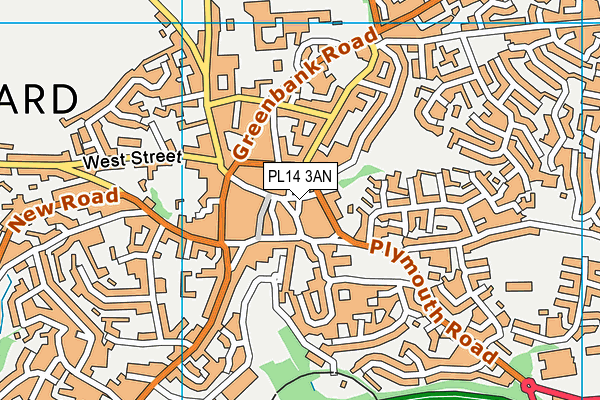 PL14 3AN map - OS VectorMap District (Ordnance Survey) PL14 3AN map - OS VectorMap District (Ordnance Survey)