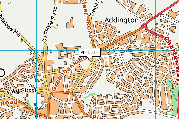 PL14 3DJ map - OS VectorMap District (Ordnance Survey) PL14 3DJ map - OS VectorMap District (Ordnance Survey)