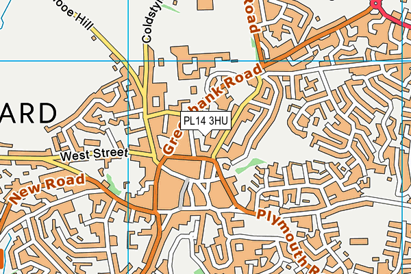 PL14 3HU map - OS VectorMap District (Ordnance Survey) PL14 3HU map - OS VectorMap District (Ordnance Survey)