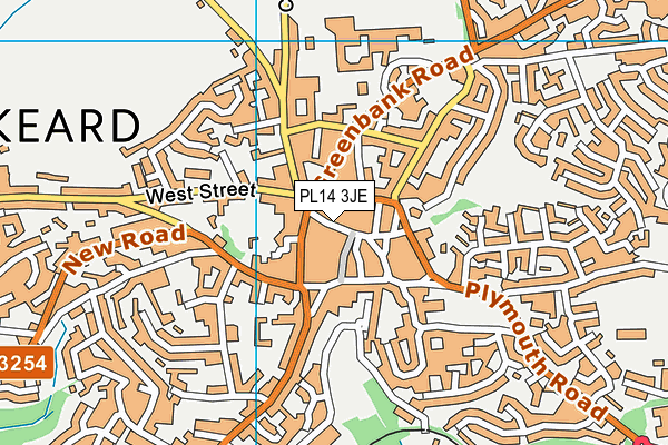 PL14 3JE map - OS VectorMap District (Ordnance Survey) PL14 3JE map - OS VectorMap District (Ordnance Survey)