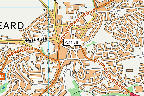 PL14 3JH map - OS VectorMap District (Ordnance Survey) PL14 3JH map - OS VectorMap District (Ordnance Survey)