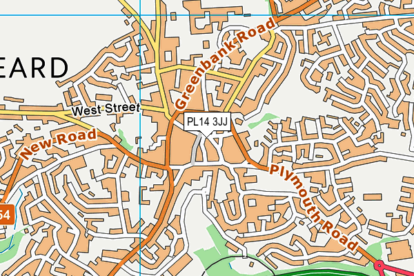 PL14 3JJ map - OS VectorMap District (Ordnance Survey) PL14 3JJ map - OS VectorMap District (Ordnance Survey)