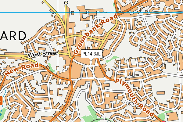 PL14 3JL map - OS VectorMap District (Ordnance Survey) PL14 3JL map - OS VectorMap District (Ordnance Survey)