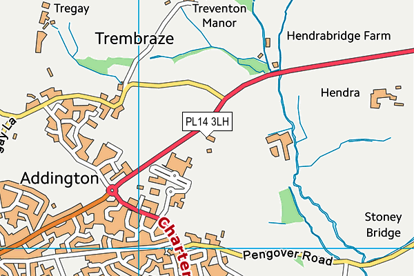 PL14 3LH map - OS VectorMap District (Ordnance Survey) PL14 3LH map - OS VectorMap District (Ordnance Survey)