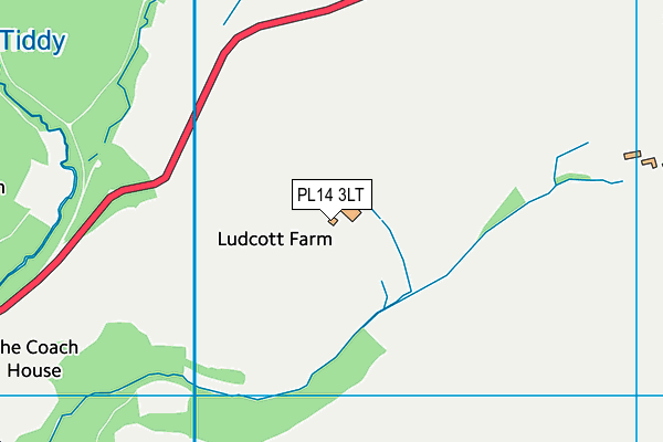 PL14 3LT map - OS VectorMap District (Ordnance Survey) PL14 3LT map - OS VectorMap District (Ordnance Survey)