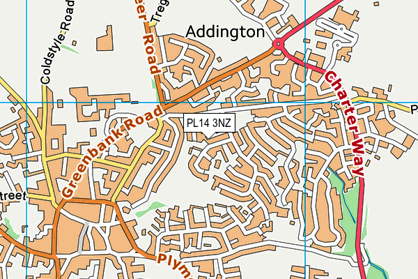 PL14 3NZ map - OS VectorMap District (Ordnance Survey) PL14 3NZ map - OS VectorMap District (Ordnance Survey)
