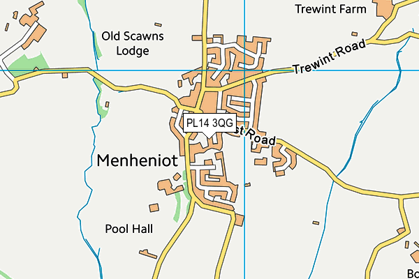PL14 3QG map - OS VectorMap District (Ordnance Survey) PL14 3QG map - OS VectorMap District (Ordnance Survey)