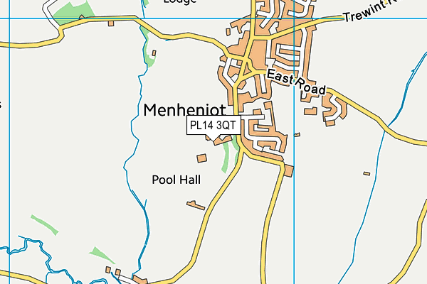 PL14 3QT map - OS VectorMap District (Ordnance Survey) PL14 3QT map - OS VectorMap District (Ordnance Survey)